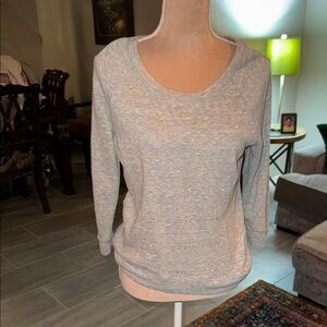 Cozy Gray Sweatshirt with Subtle Sparkle
